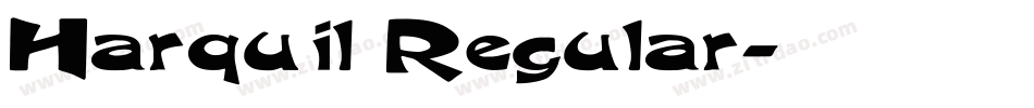 Harquil Regular字体转换